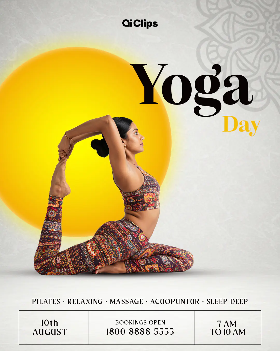 Yoga Day Event Promotion Template