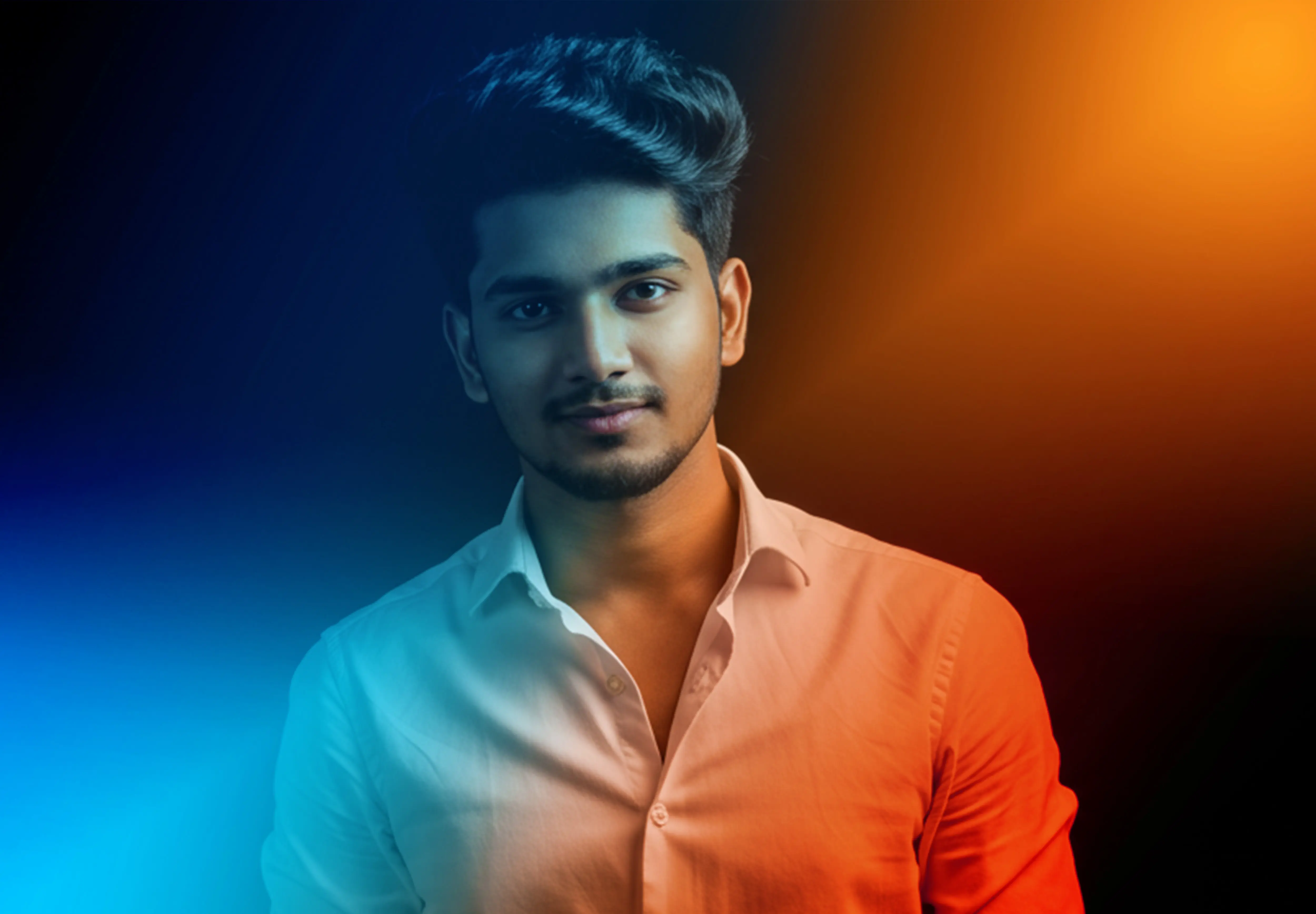 Dual-Tone Studio Portrait Effect
