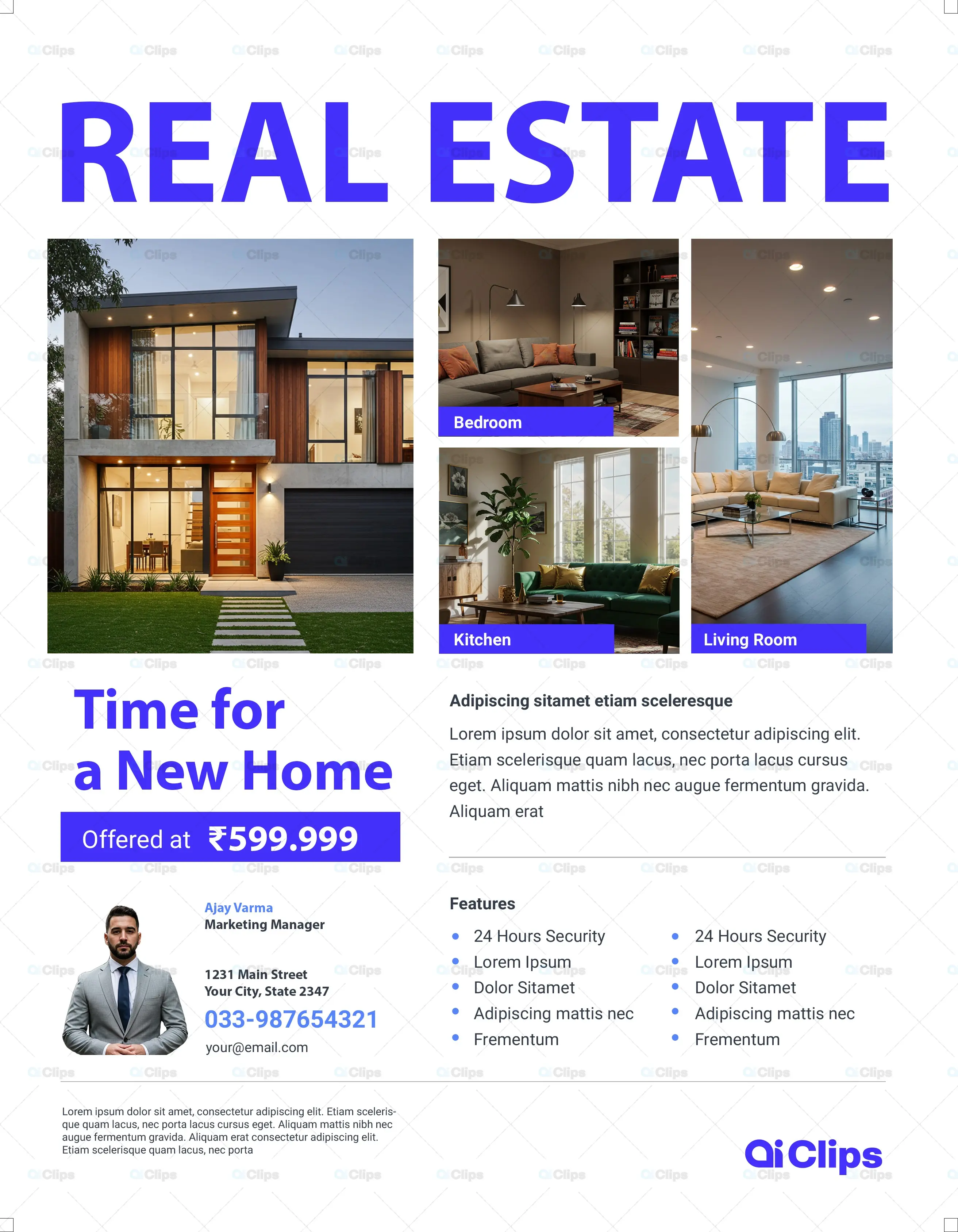 Modern Real Estate Property Listing Social Media Template