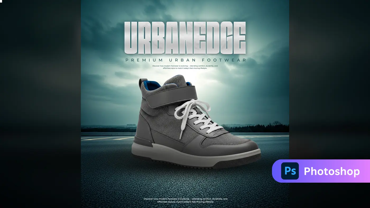 Urban Footwear Advertisement Template