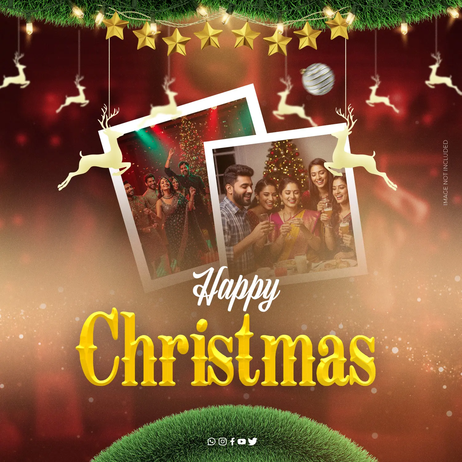 Festive Christmas Photo Memories Template
