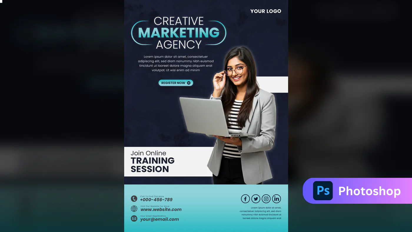 Marketing Agency Training Promo Template