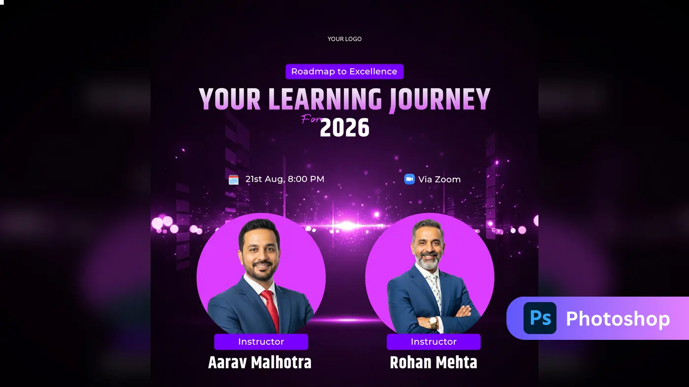 Corporate Learning Journey & Webinar Promo Template