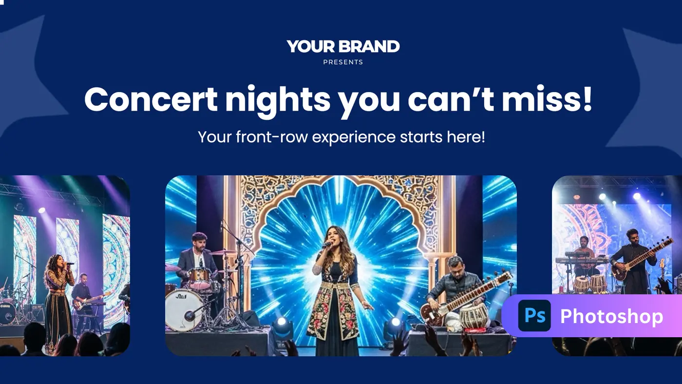 Concert Promotion Banner Template