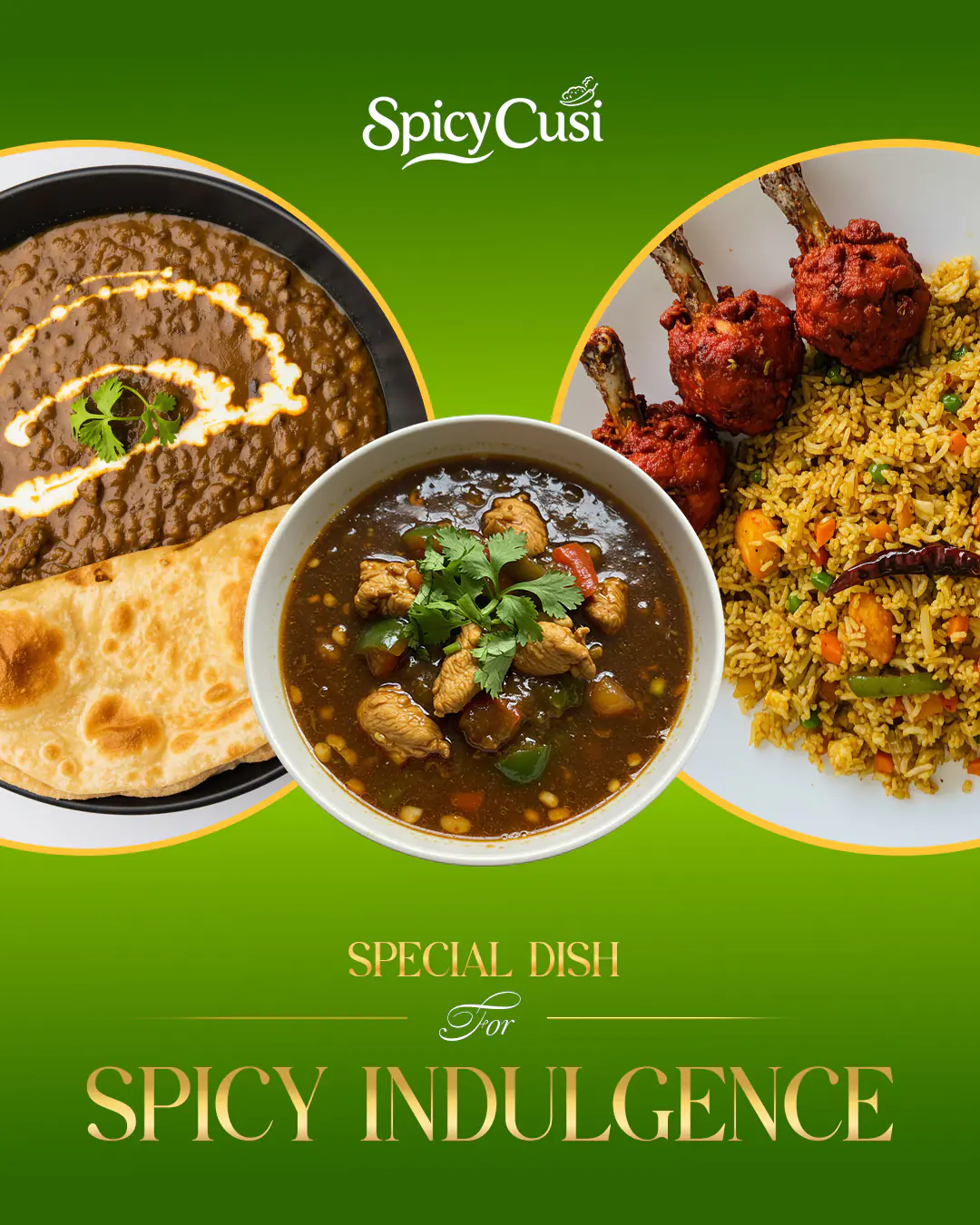 Spicy Indian Cuisine Promotion Template