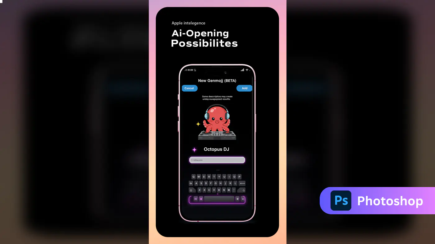 Futuristic AI Mobile Interface Template