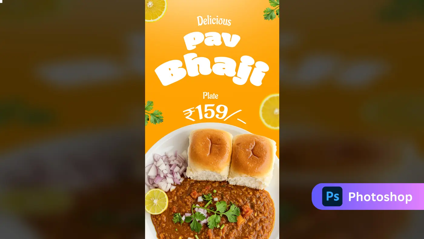 "Delicious Pav Bhaji Template