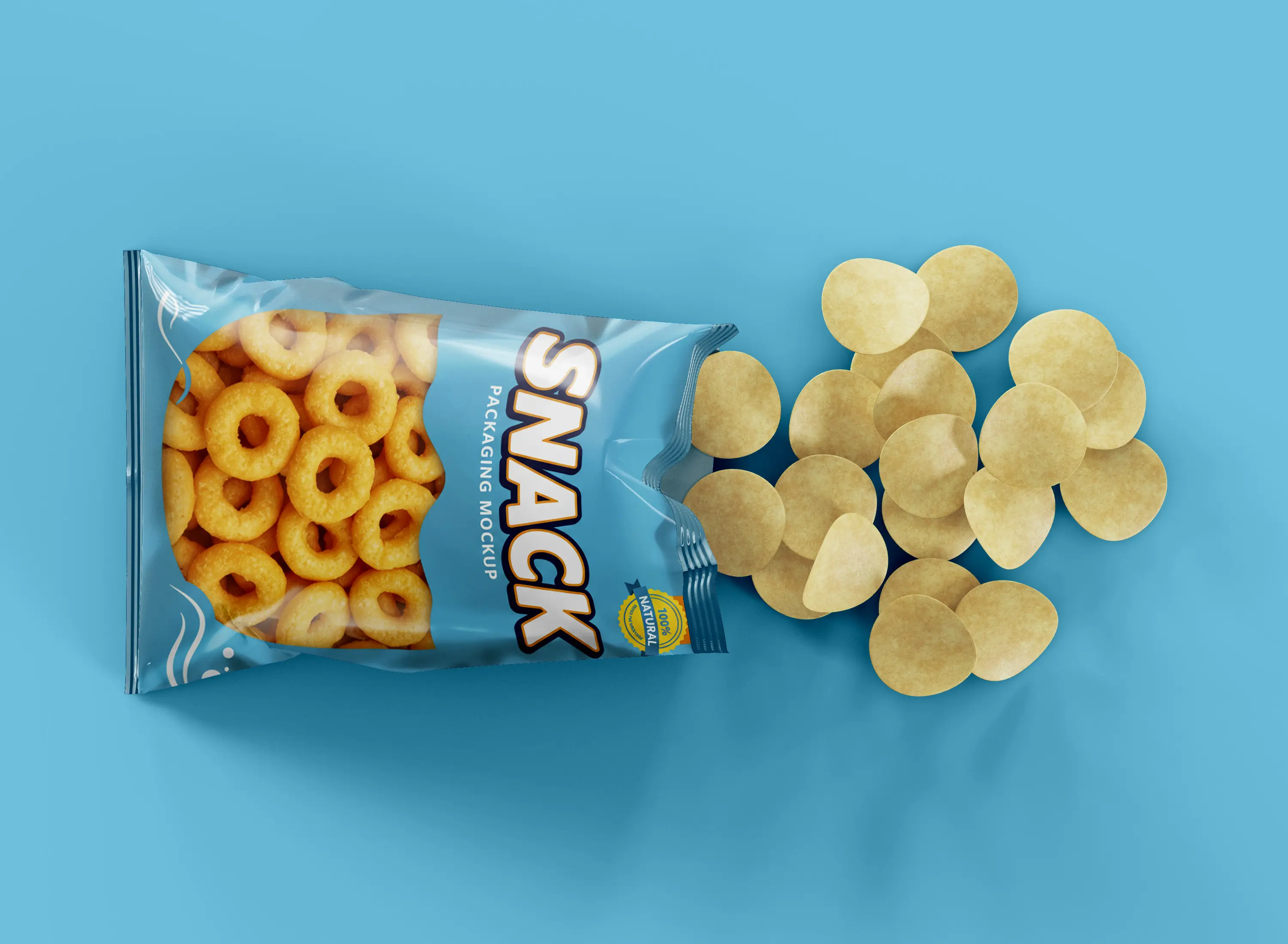 Snack Chips Packaging Mockup
