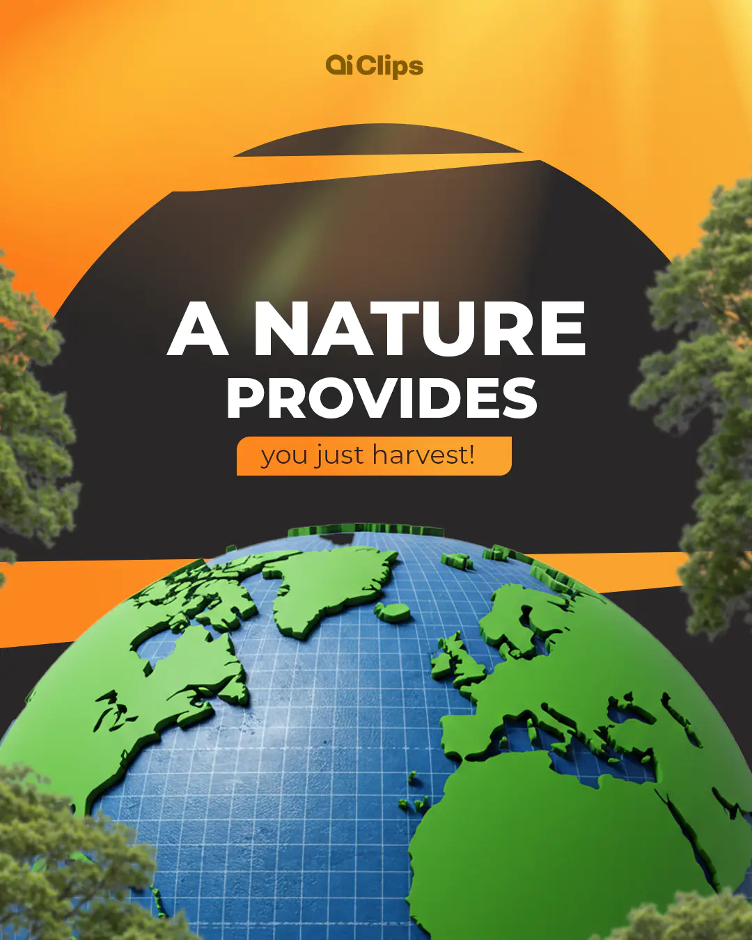Nature Provides Sustainability PSD Template