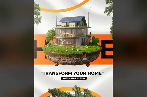 Solar Home Transformation PSD Template