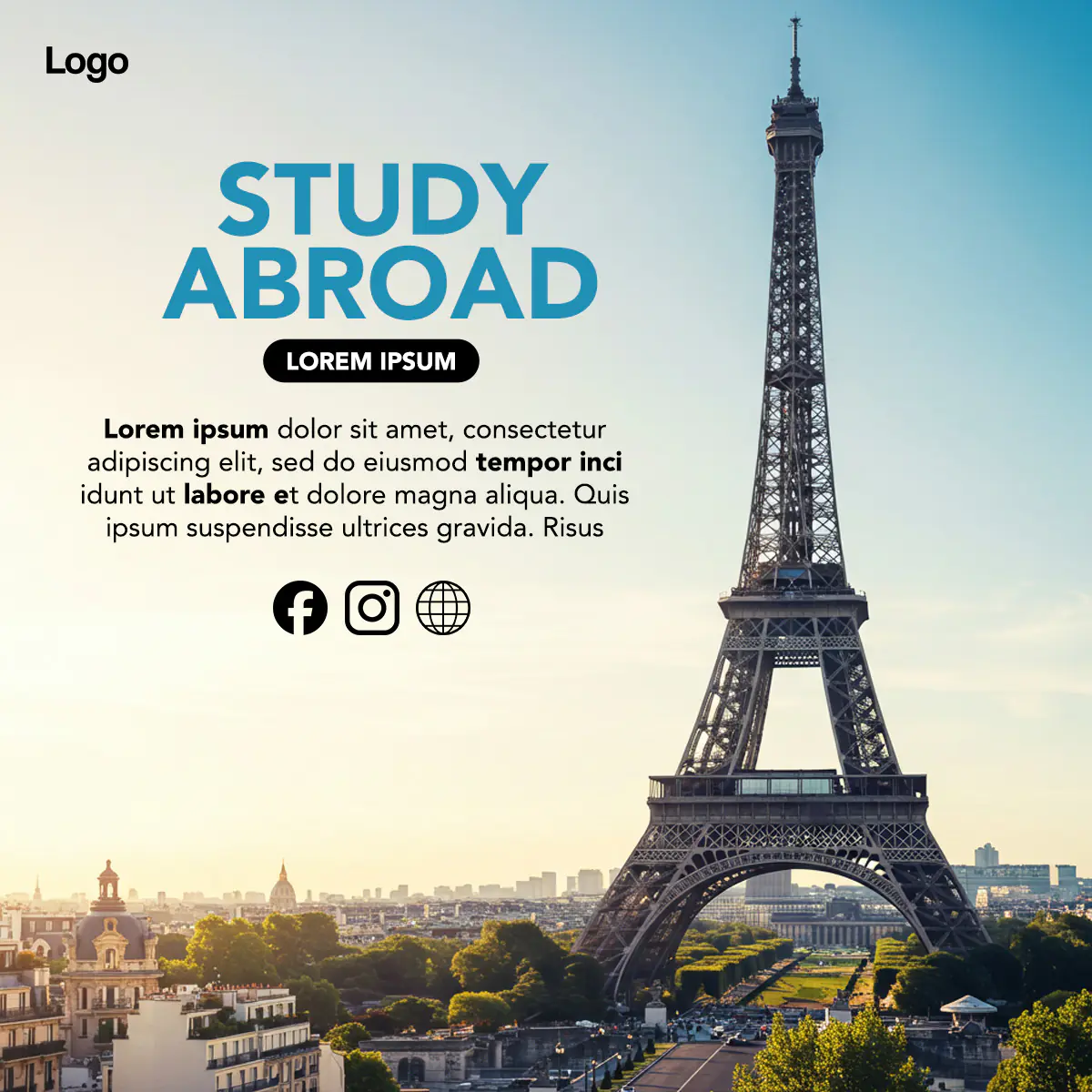 Study Abroad Promotional Template