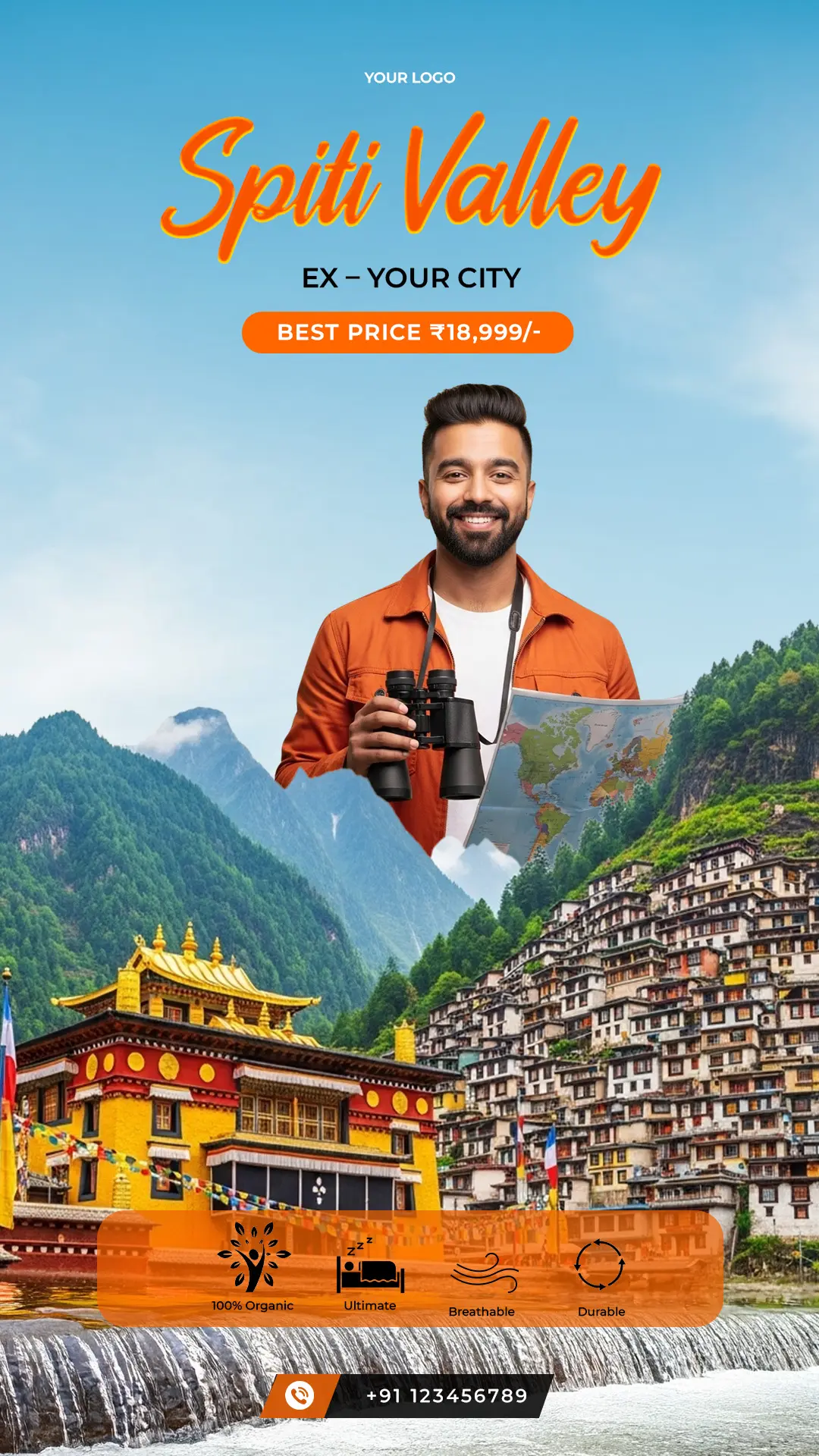 Himalayan Adventure Tour Ad Template