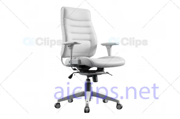 Modern 3D Office Chair Model with Ergonomic Design