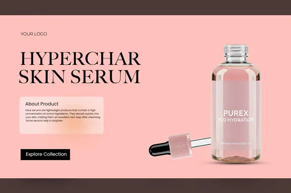Luxe Cosmetic & Serum Ad Template