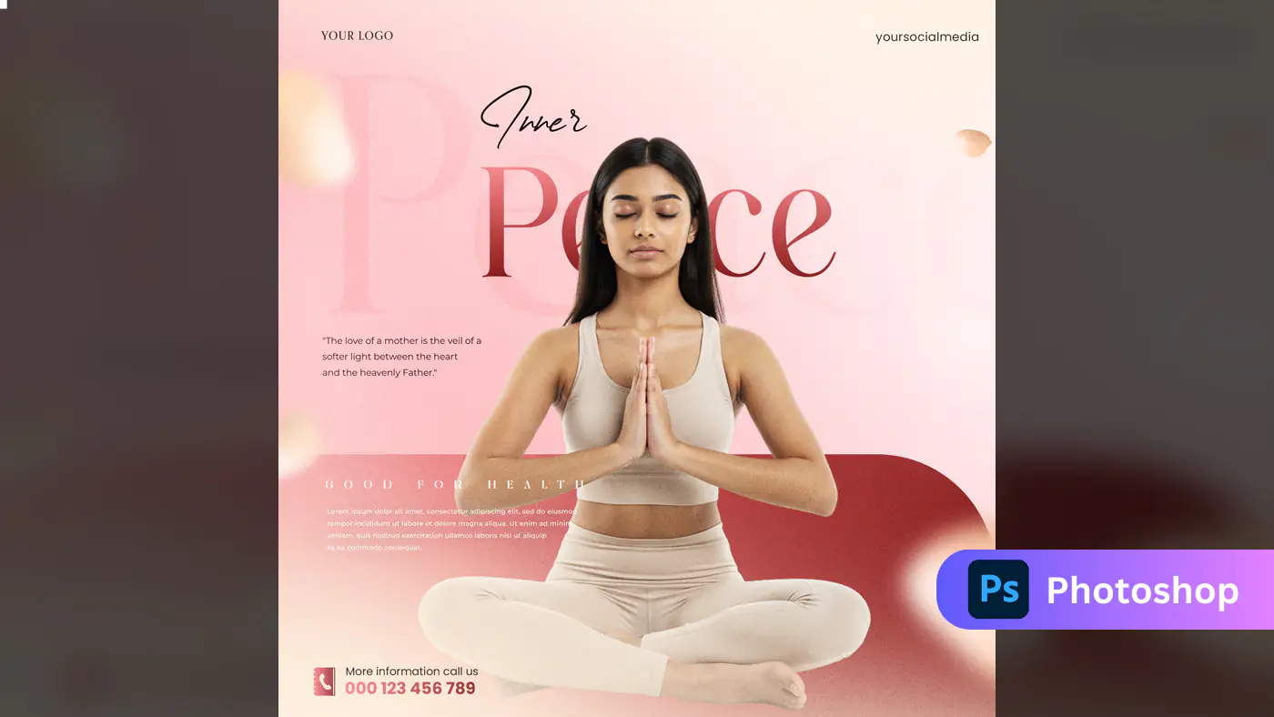 Yoga Studio Social Media Template