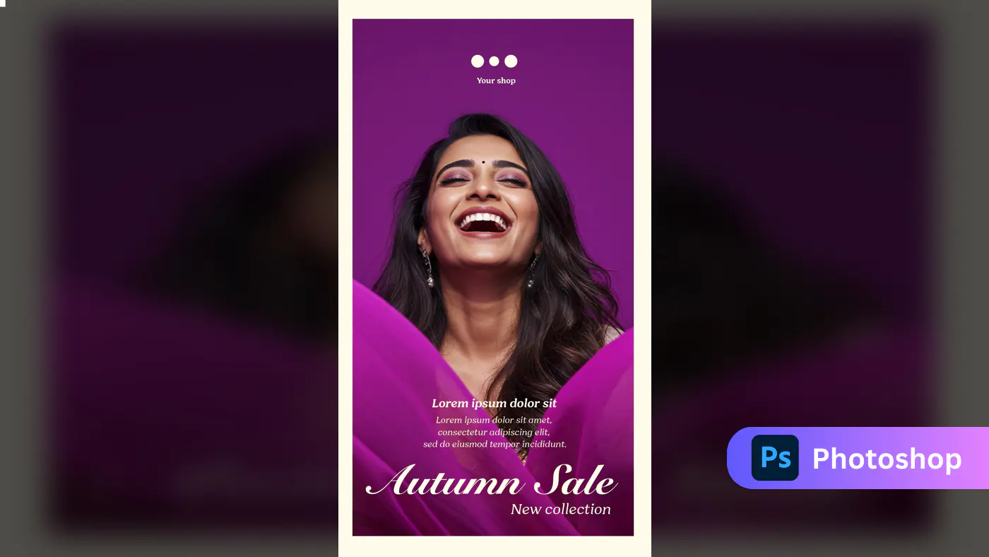 Vibrant Autumn Sale Fashion Template