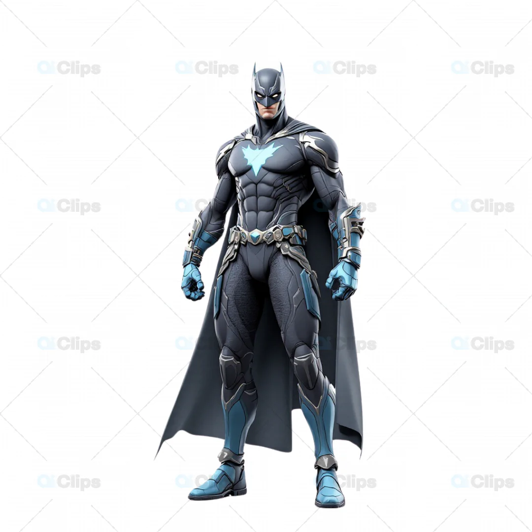 Futuristic 3D Armored Superhero Character Model