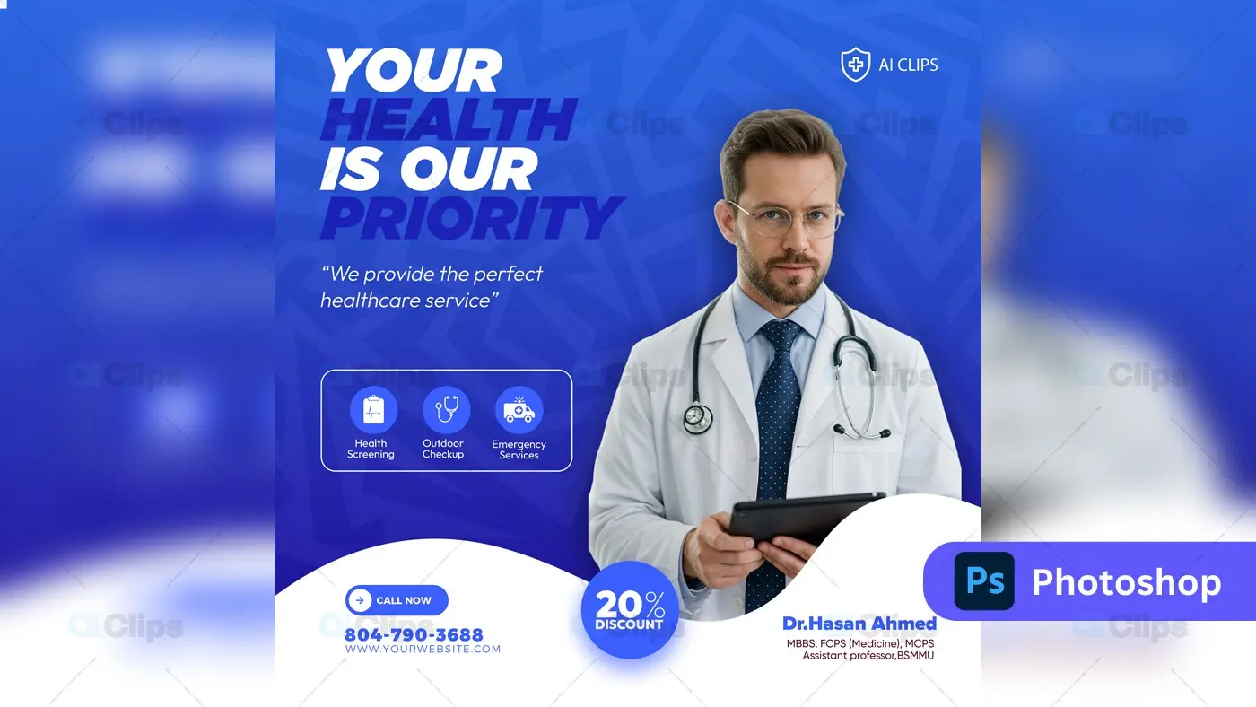 Healthcare Service Promotion PSD