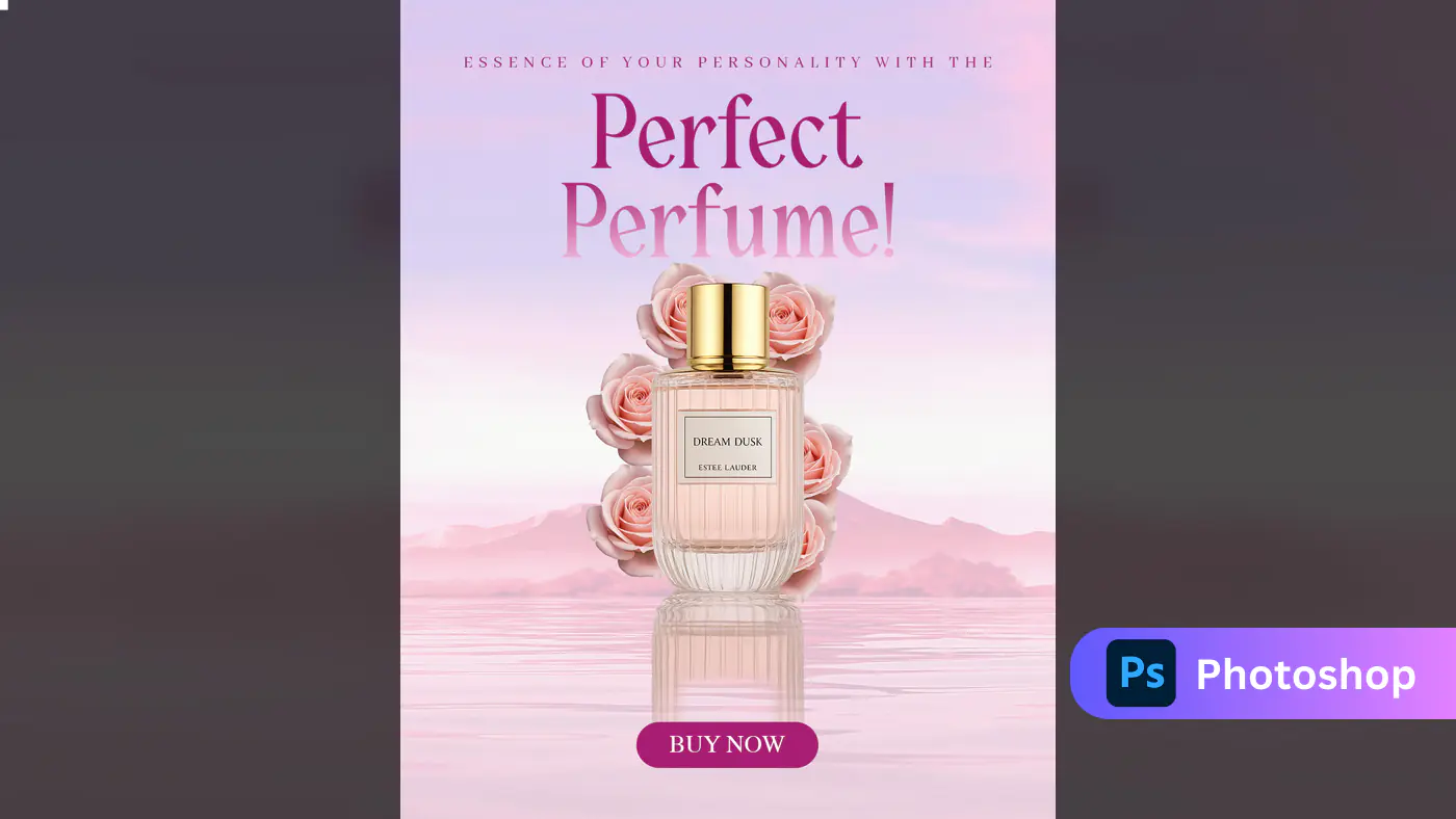 Elegant Perfume Advertisement Template