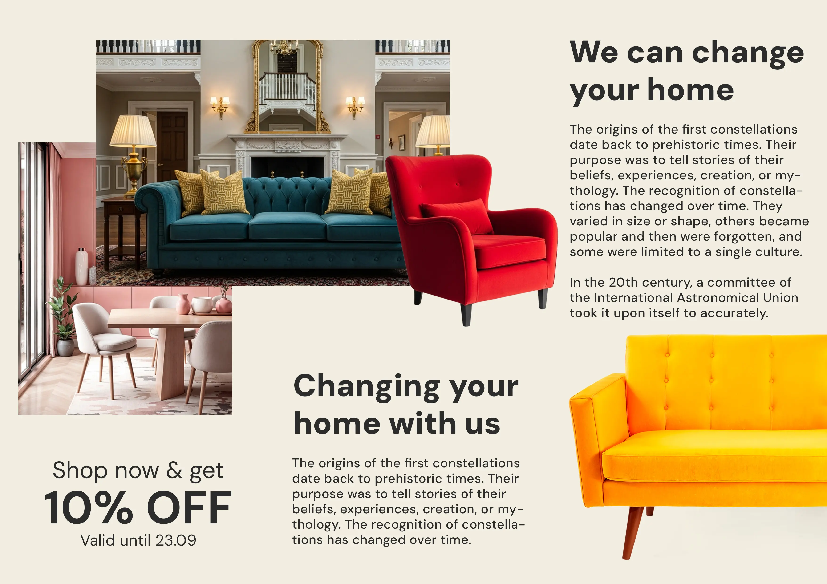 Modern Interior Design Studio Promotional Template