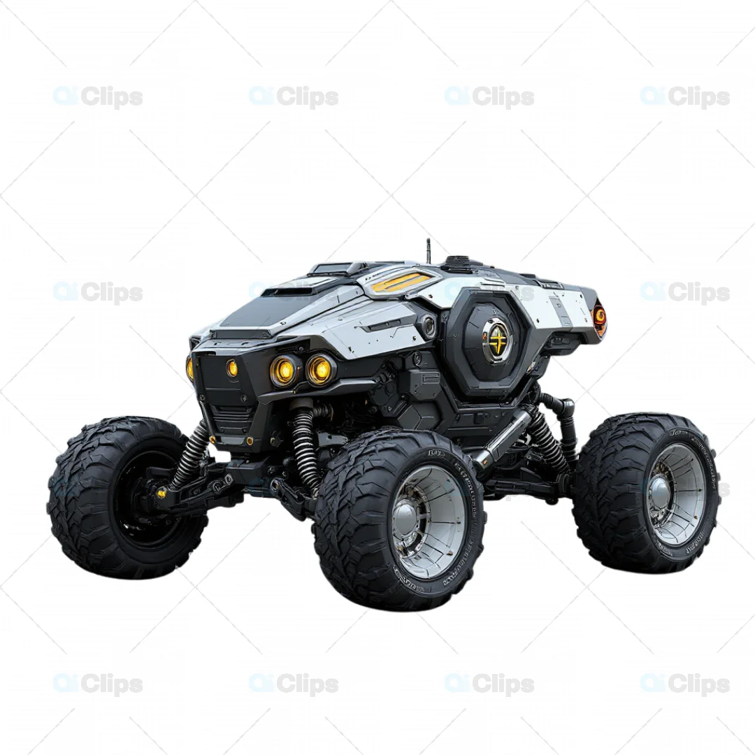Compact Futuristic Off-Road Buggy 3D Model