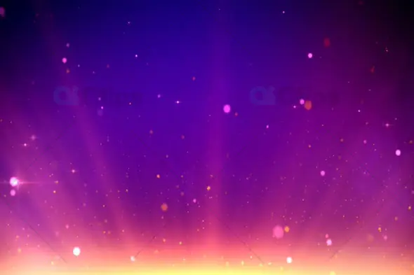 Glowing Cosmic Light Particles Background