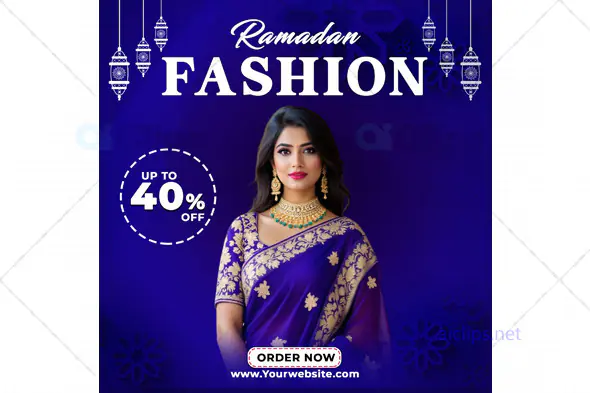 Ramadan Fashion Sale Banner PSD