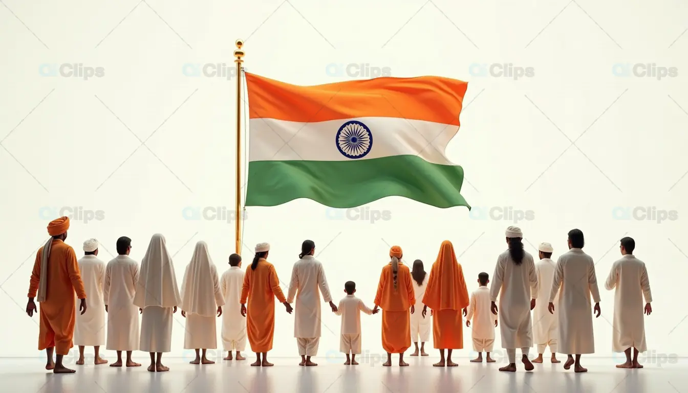 Unity Across Generations Under the Indian Flag