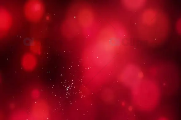 Red Bokeh Light Particles with Soft Glow