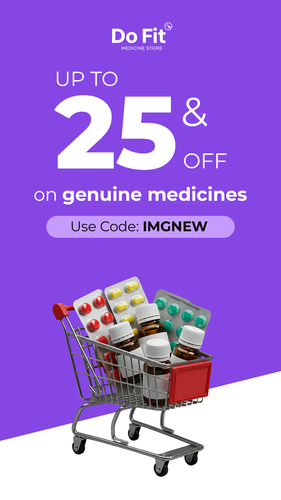 Do Fit Medicine Store Discount Banner