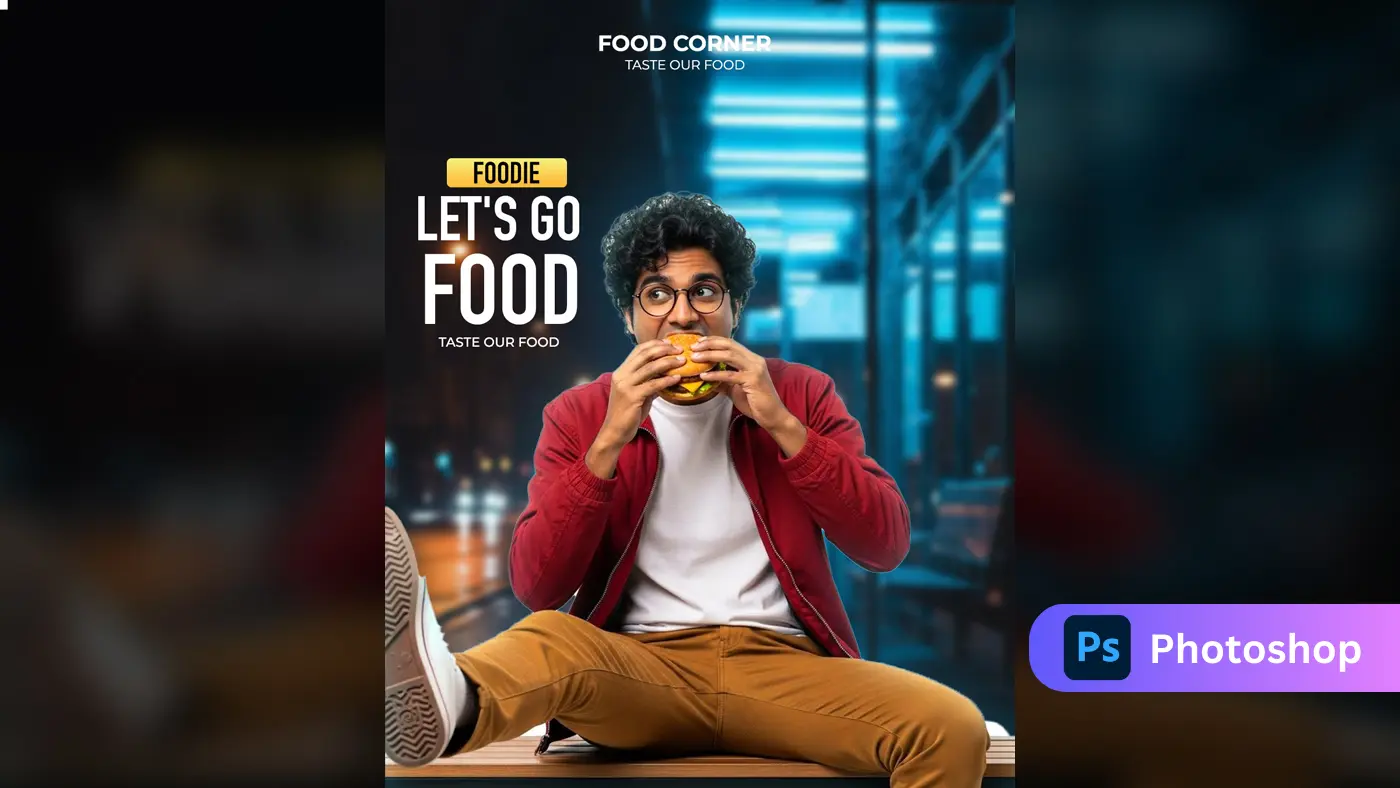 Food Vlogger Reel Thumbnail Template