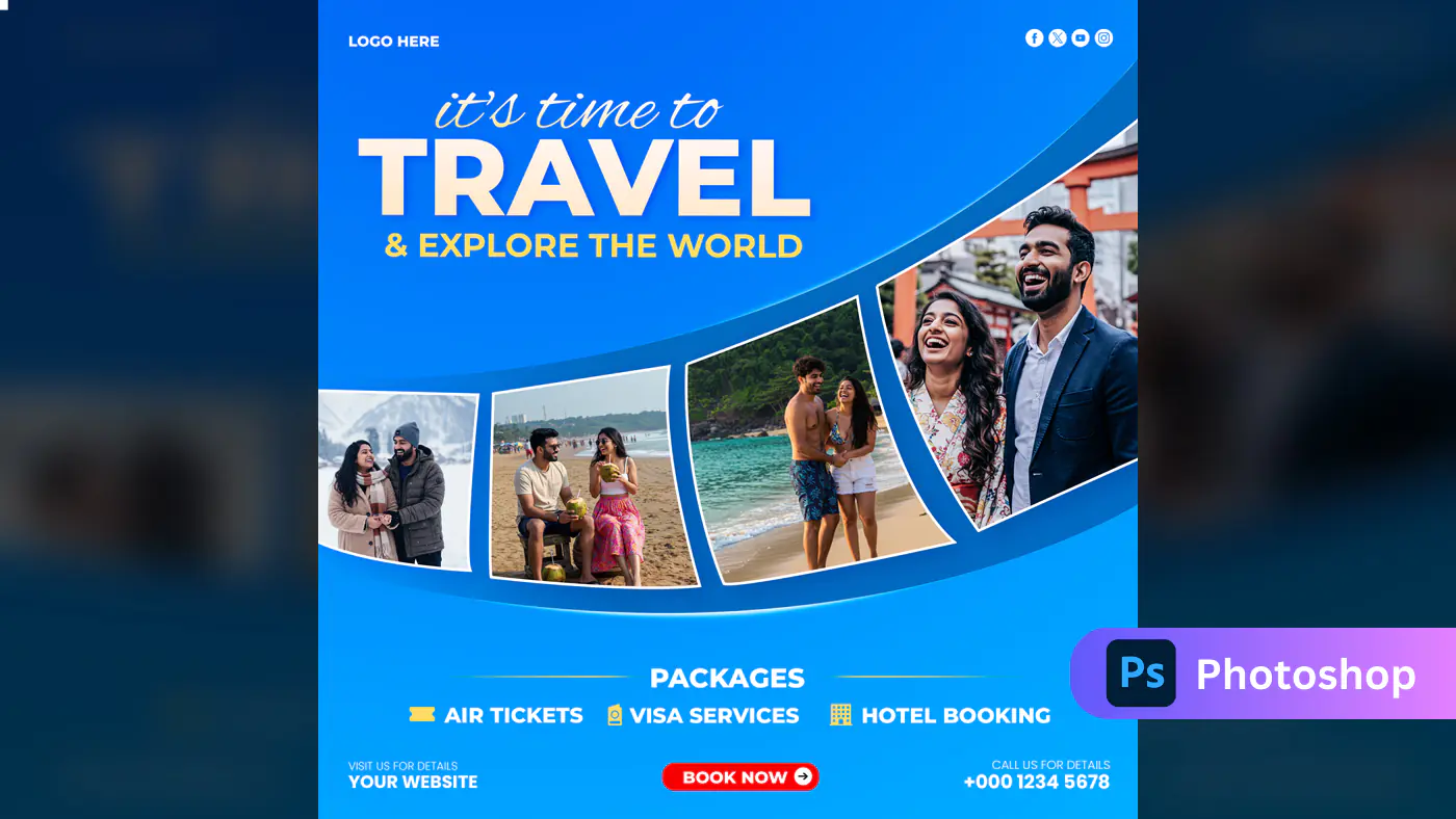 Travel Agency Social Media Template
