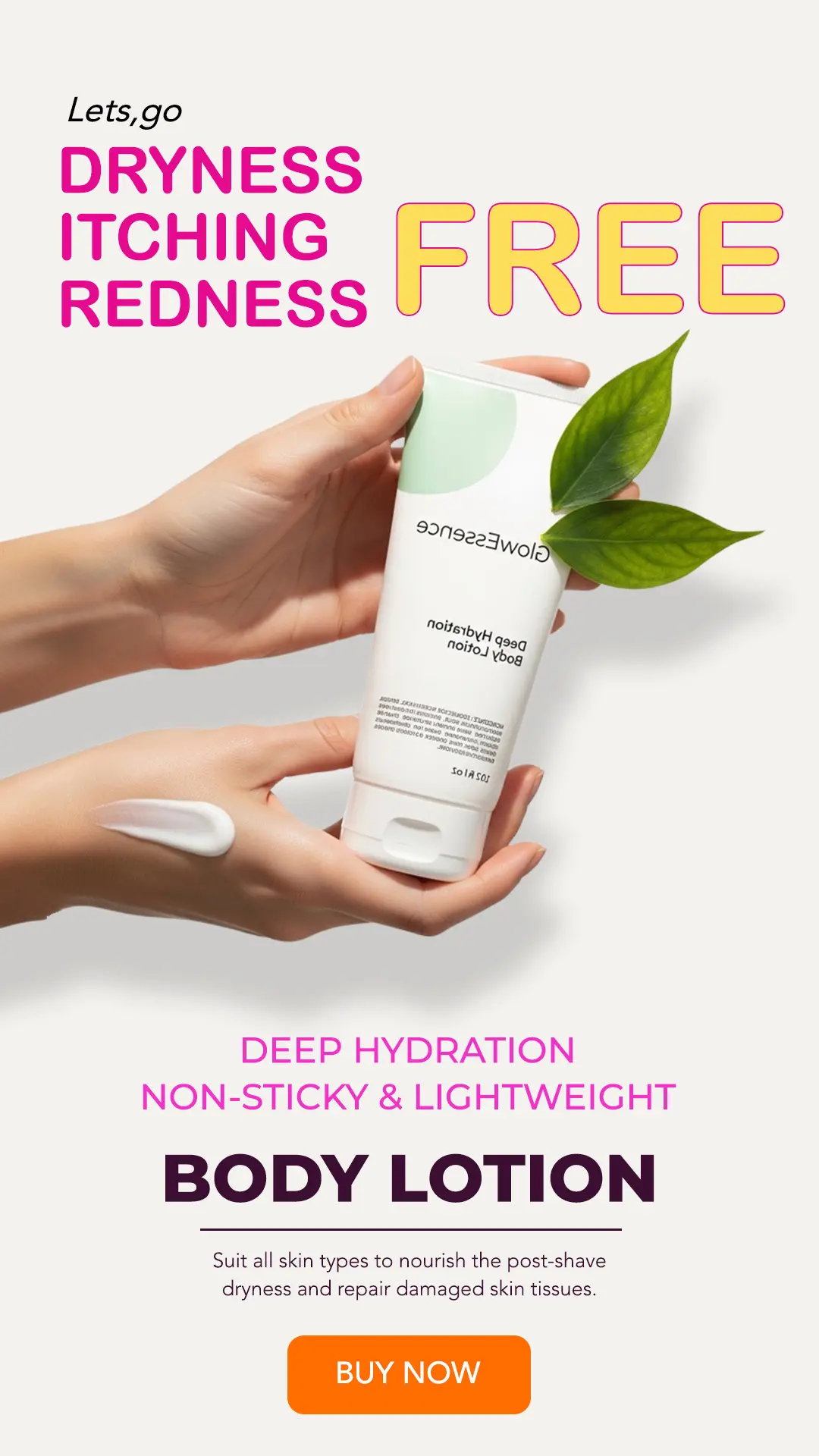 Soothing Body Lotion Ad Template