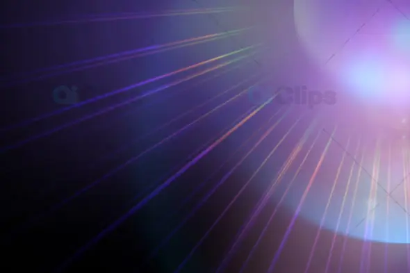 Purple Lens Flare with Radiant Beams Background