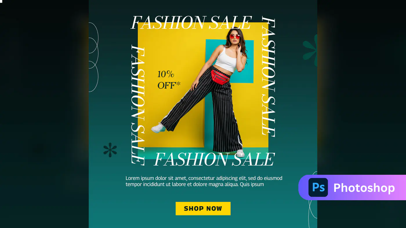 Vibrant Summer Fashion Sale Template