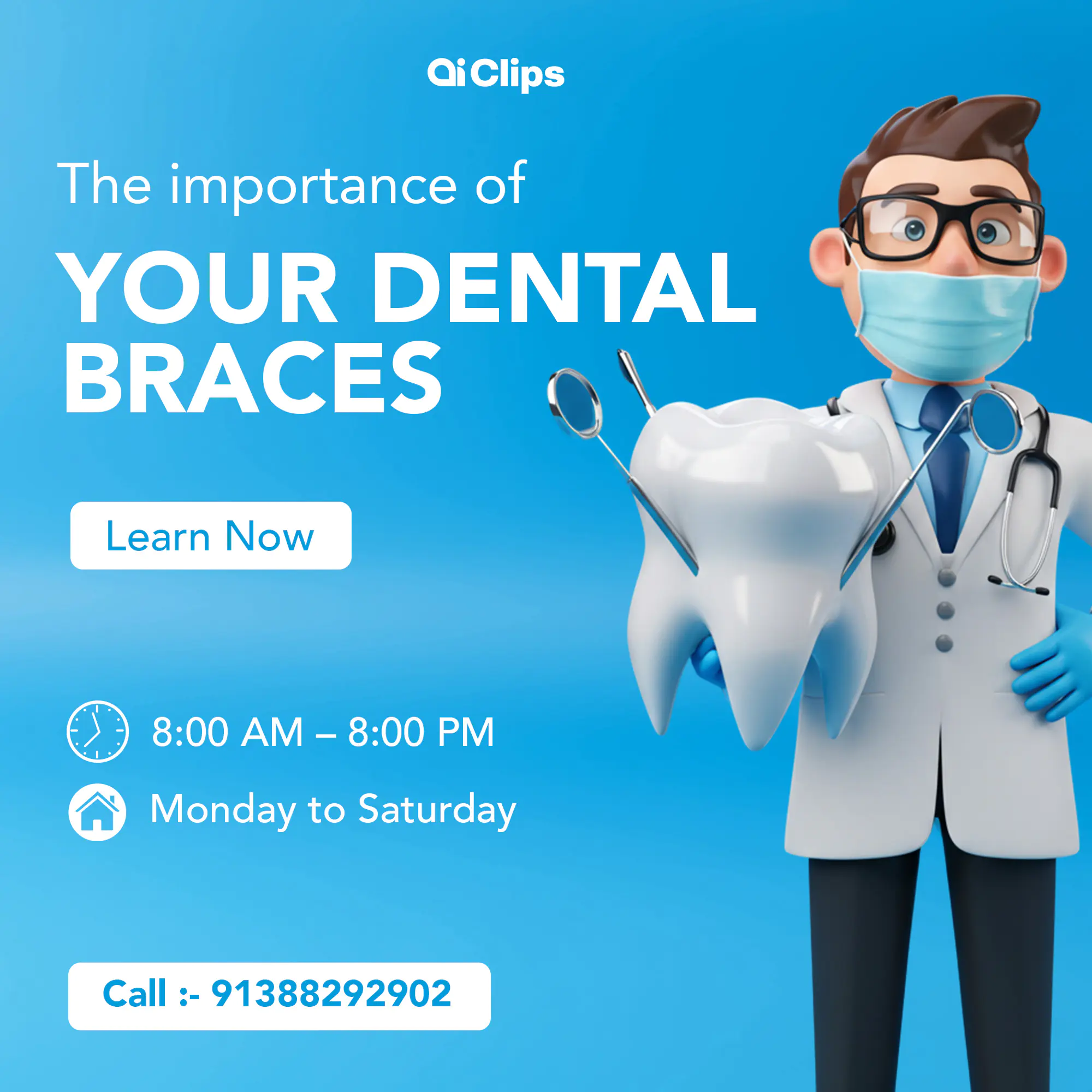 Dental Braces Awareness Campaign Template