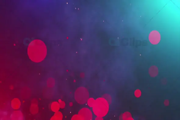 Magenta and Blue Bokeh with Floating Particles