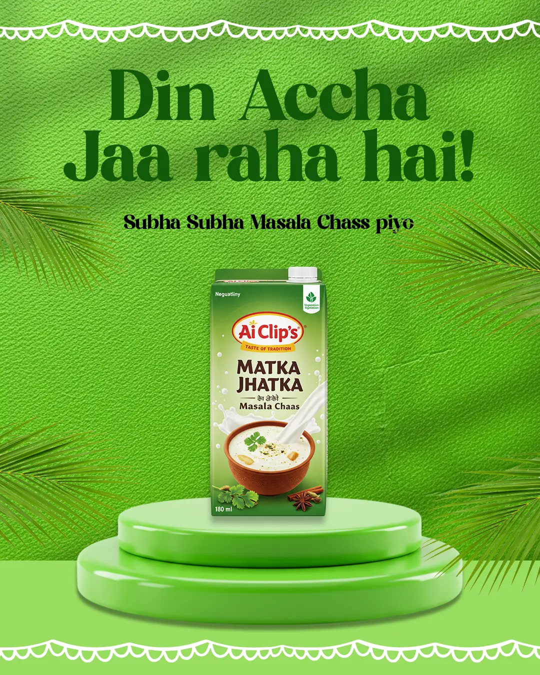 Editable Masala Chaas Template  Customizable Marketing Design for Food & Beverage