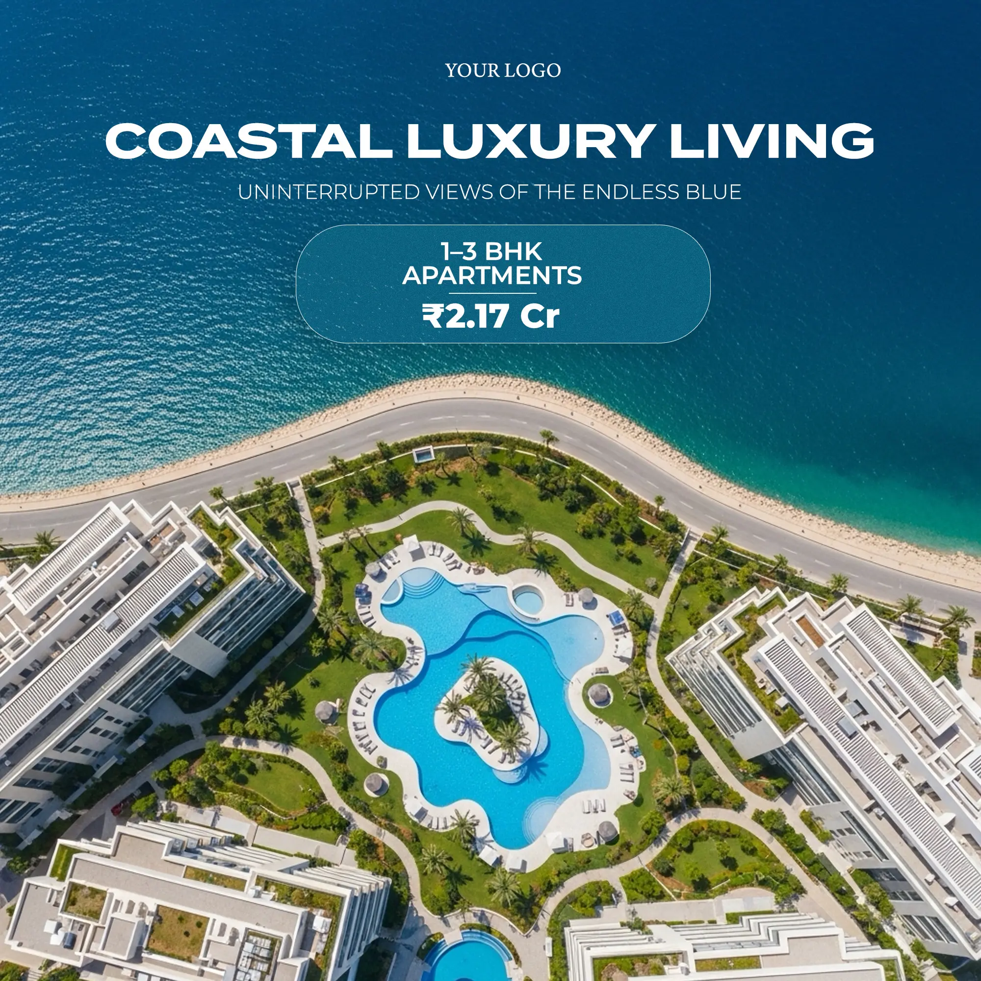 Luxury Seaside Real Estate Promo Template