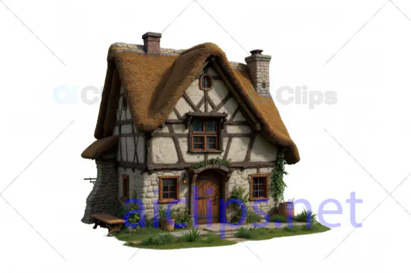 Enchanted Medieval Cottage - 3D Model