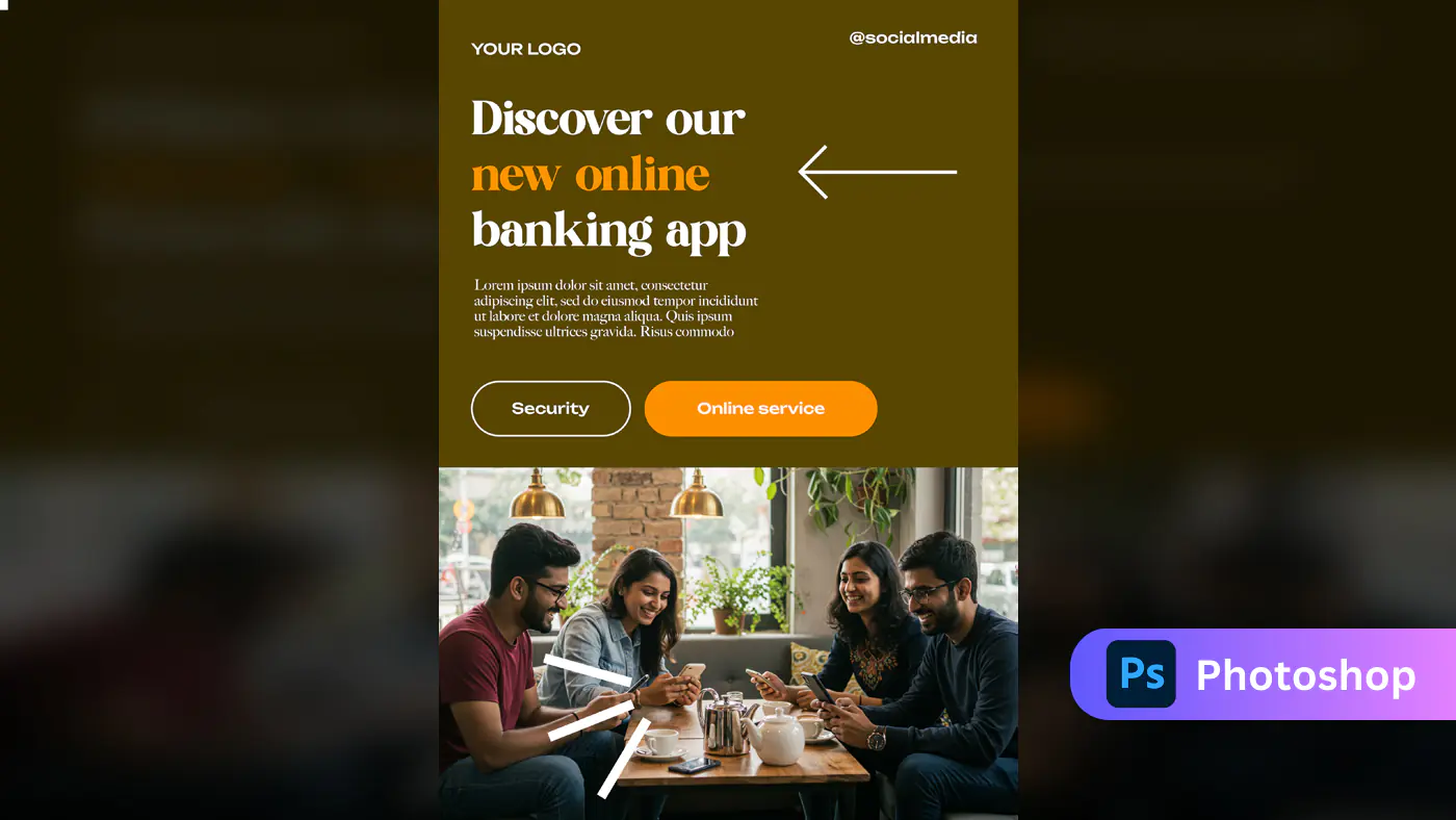 Online Banking App Promotion Template
