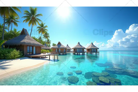 Luxury Overwater Bungalows in a Tropical Paradise
