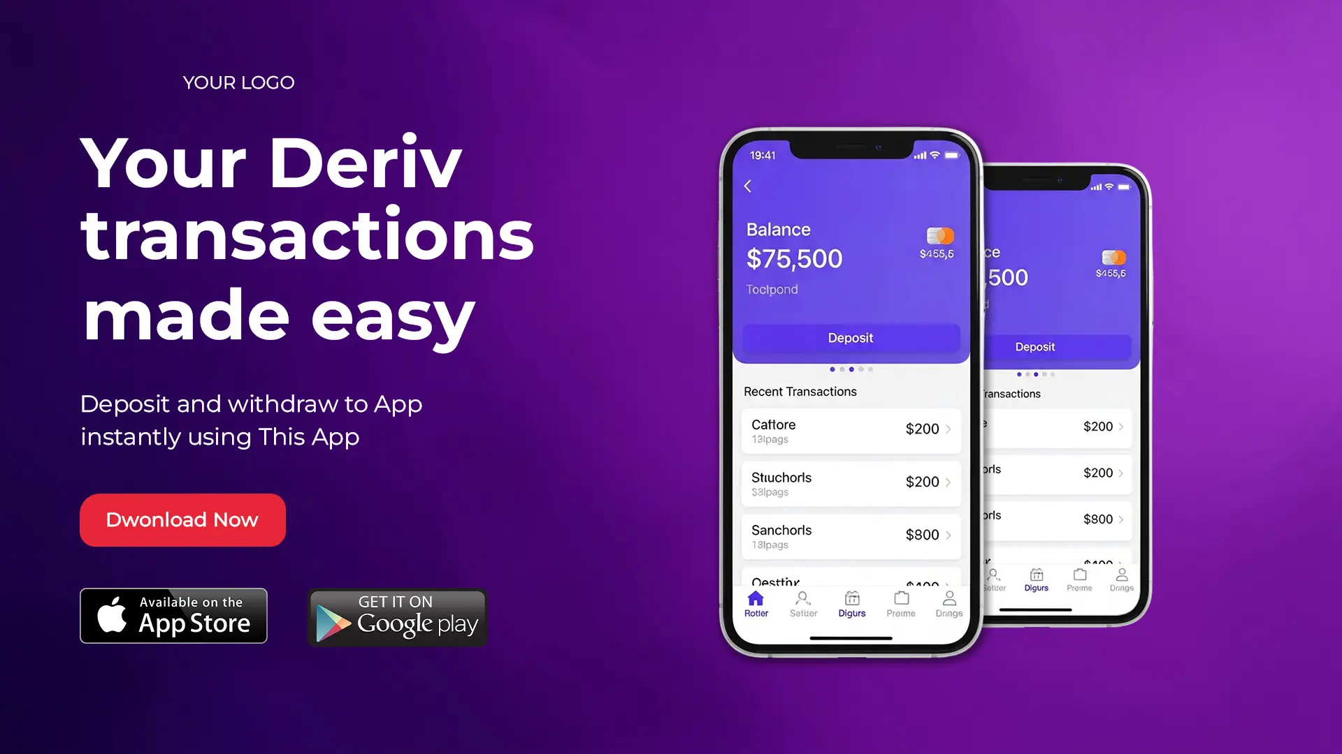 Fintech Mobile App Promotional Banner