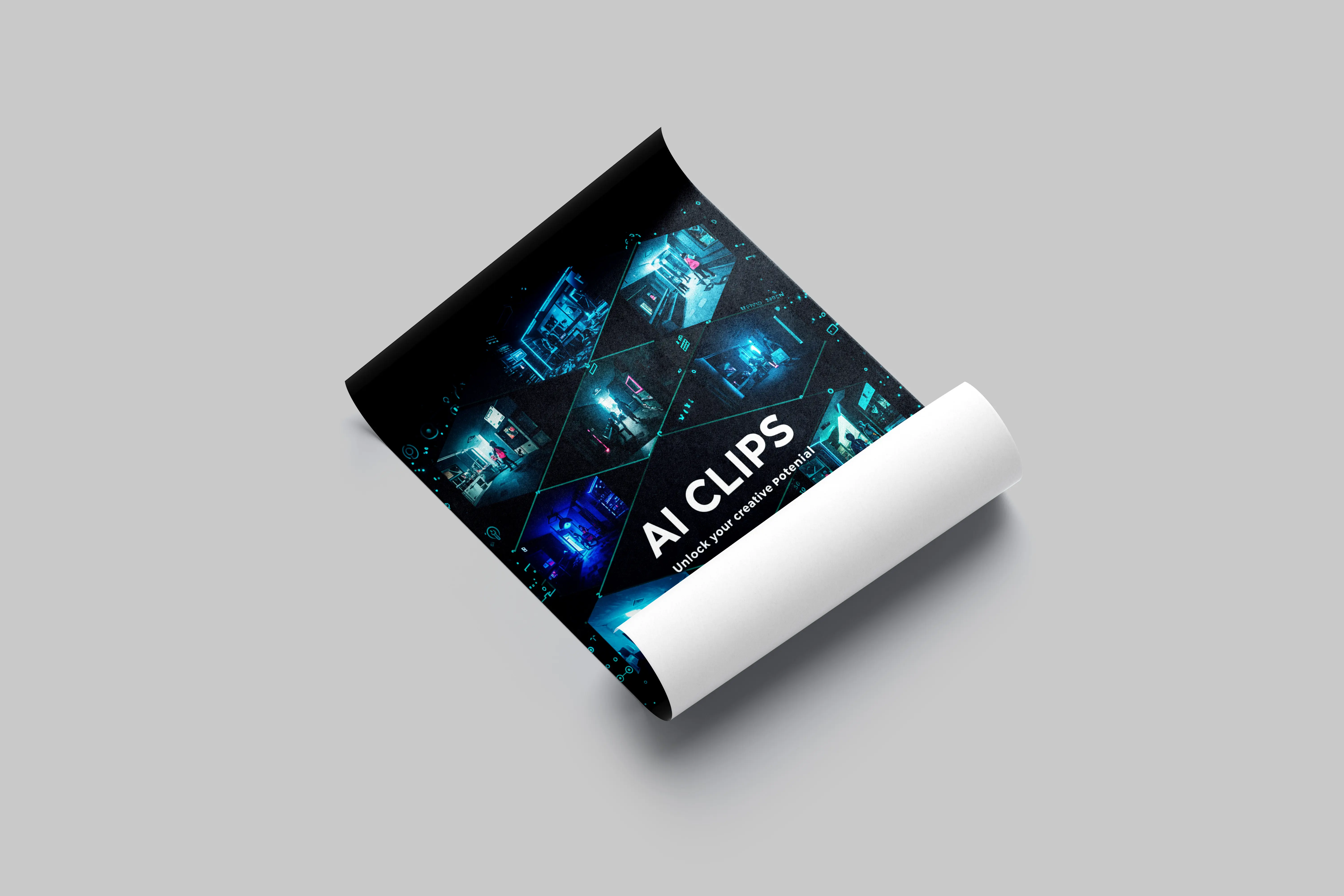 Futuristic Dark Poster Roll