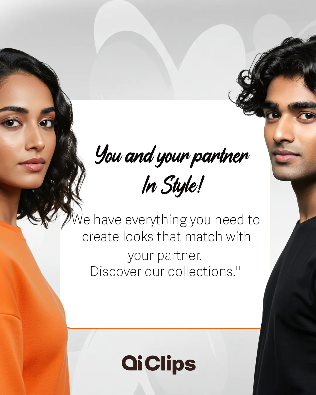 Matching Style Banner for Partners Couple Fashion PSD Template