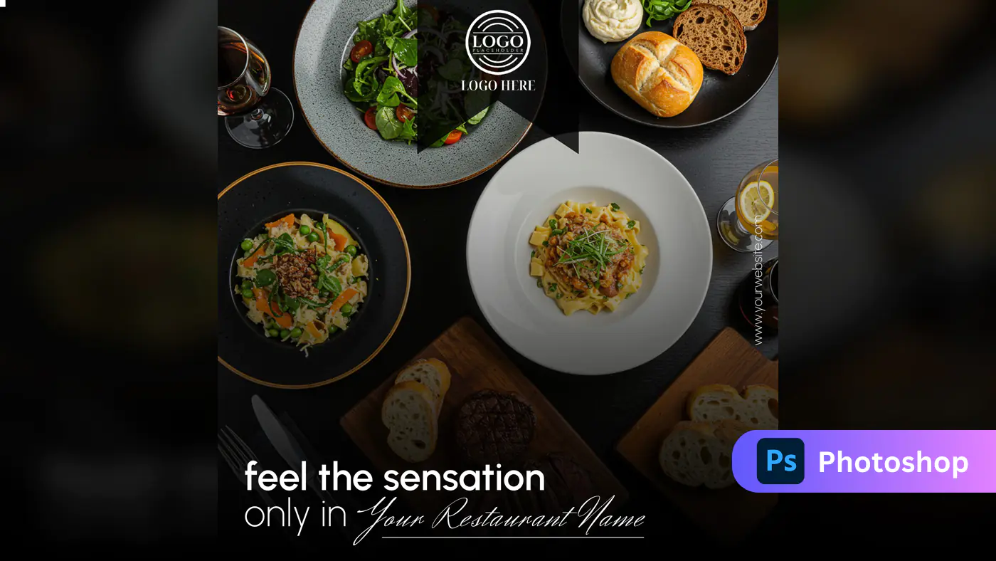 Gourmet Restaurant Social Media Template