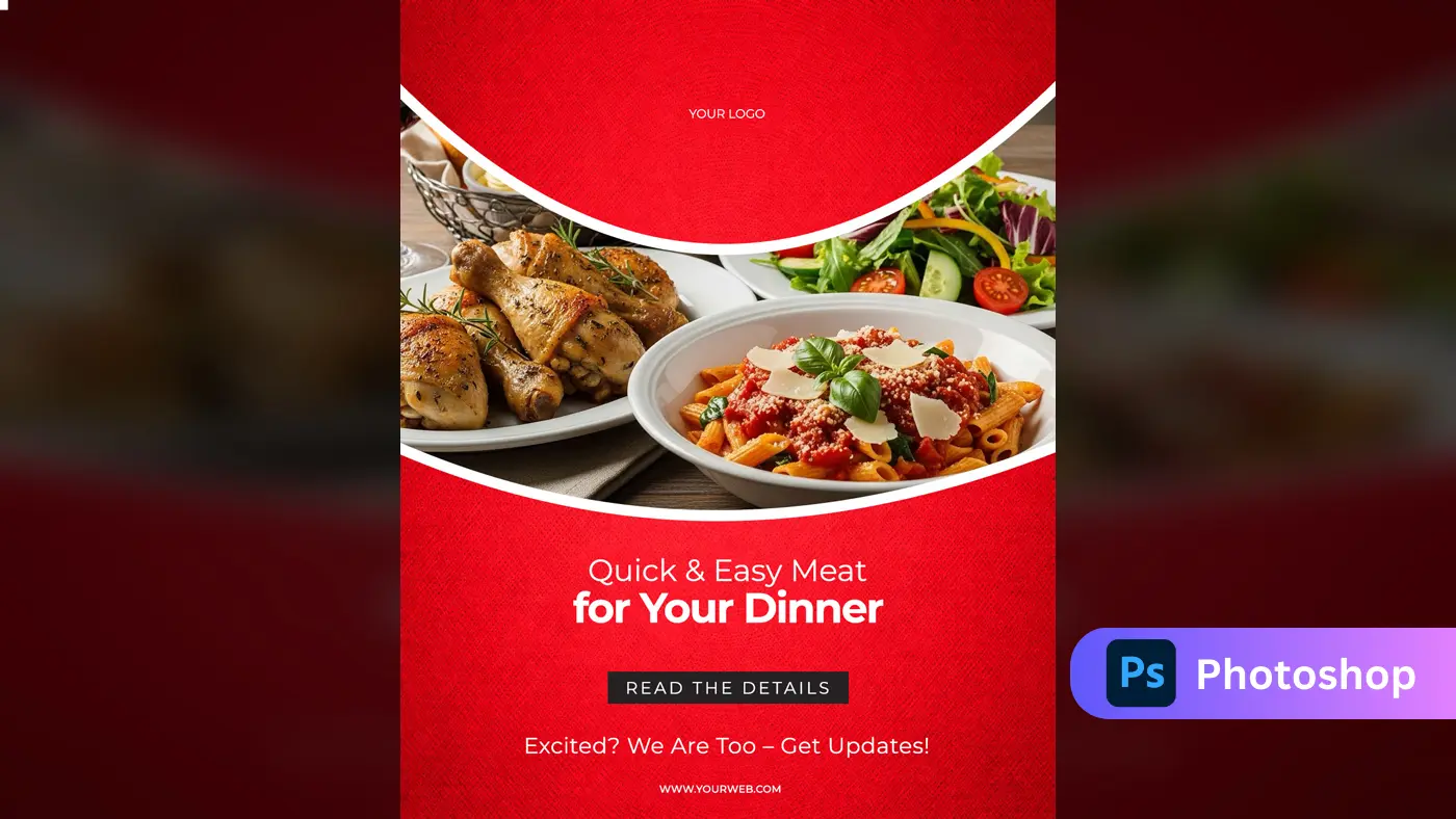 Restaurant & Food Delivery Ad Template