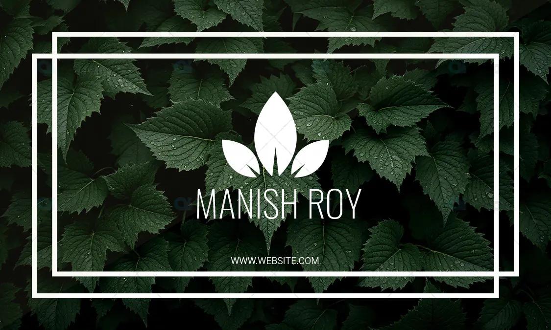 Botanical Business Card PSD Template