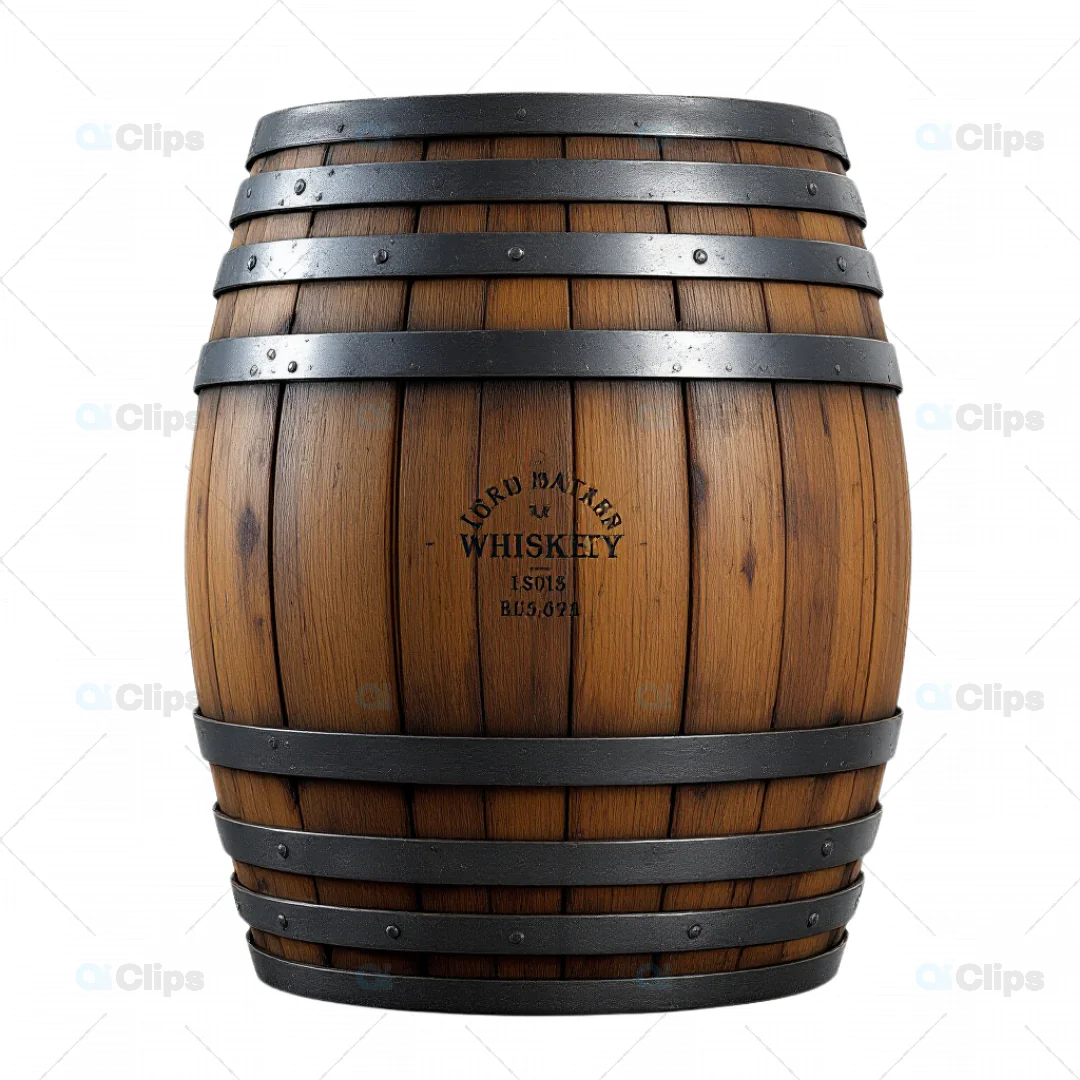 Vintage Whiskey Barrel 3D Model