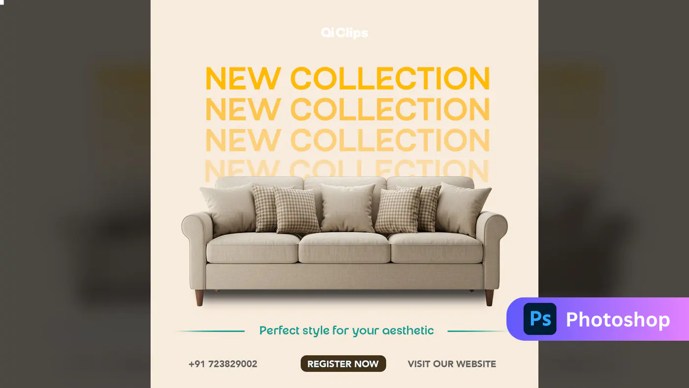 Enhanced Elegant Furniture Collection Ad Template